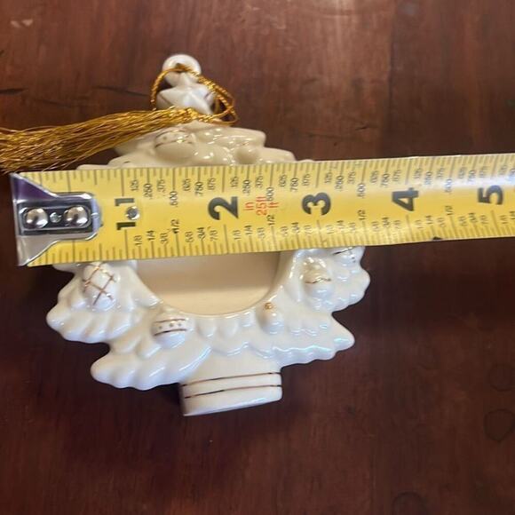 LENOX IVORY & GOLD CHRISTMAS TREE FRAME ORDERMENT NWOT‎ - Picture 5 of 5